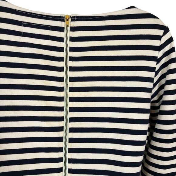 Tabitha Womens Striped Knit 3/4 Sleeve Stretch Cotton Dress Pockets Mini sz 6 - Picture 11 of 16